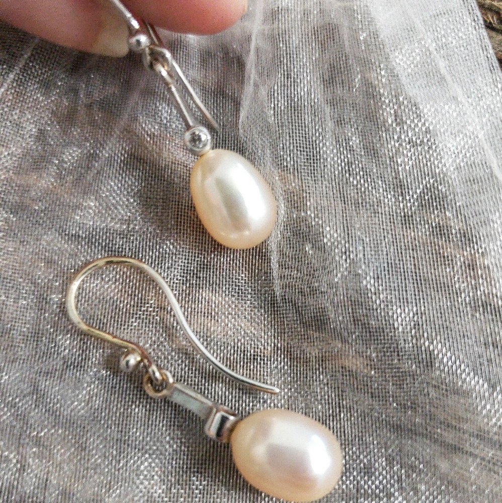 3/$45 Pearl and crystal earrings